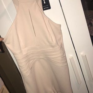 Light pink romper with keyhole